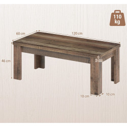 Masuta cafea Costway HV10878BN (Brown) Thumb