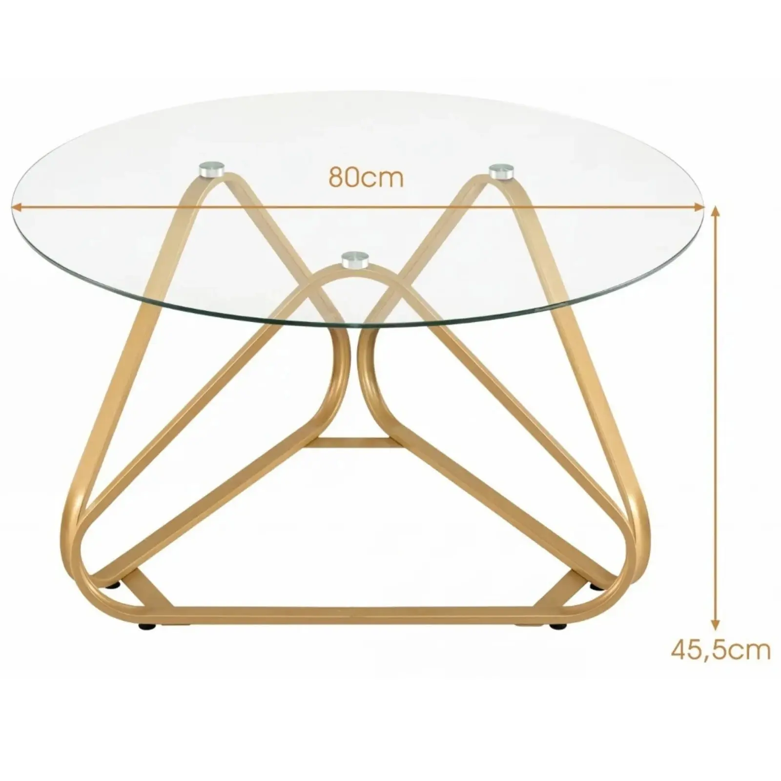Masuta cafea Costway HV10938GD (Gold) - 3