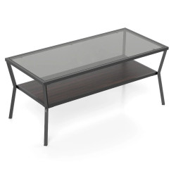 Masa pentru reviste Costway HV10939BK (Black/Brown) Thumb