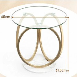Masuta cafea Costway HV10942GD (Gold) Thumb