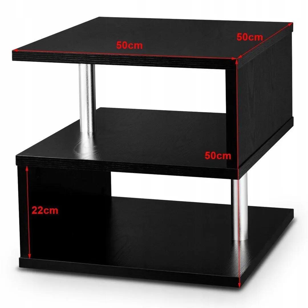 Masa pentru reviste Costway HW58779BK (Black) - 5