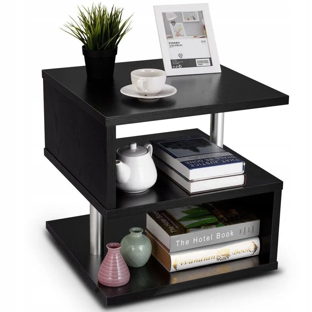 Masa pentru reviste Costway HW58779BK (Black) - 6