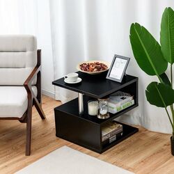 Masa pentru reviste Costway HW58779BK (Black) Thumb