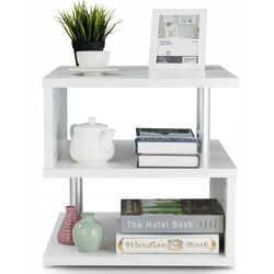 Masa pentru reviste Costway HW58779WH (White) Thumb