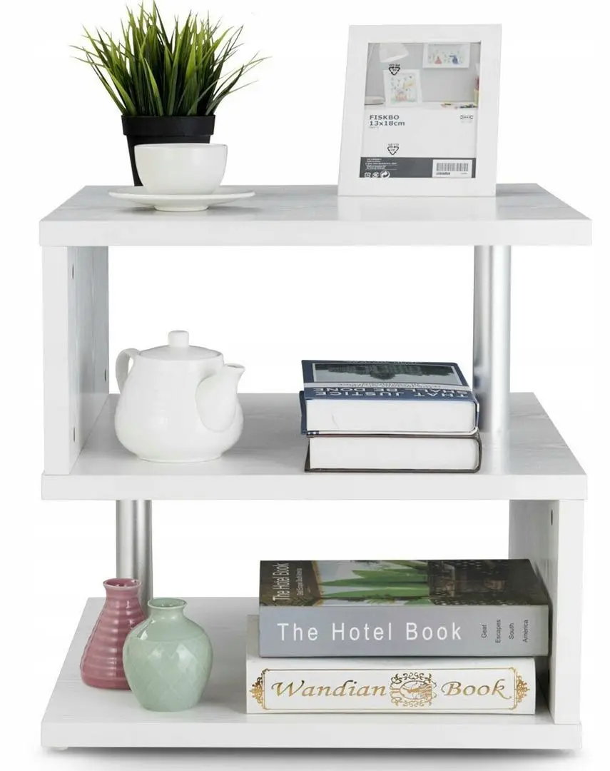 Masa pentru reviste Costway HW58779WH (White) - 5