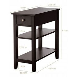 Masa pentru reviste Costway HW61591CF (Brown) Thumb