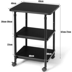 Masa pentru reviste Costway HW62955BK (Black) Thumb