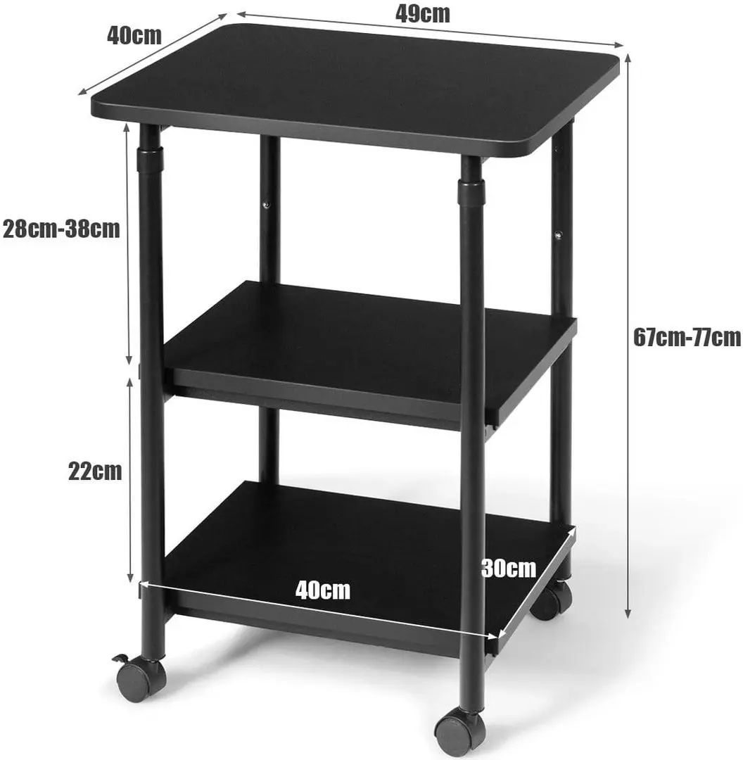 Masa pentru reviste Costway HW62955BK (Black)