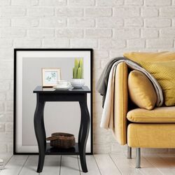 Masa pentru reviste Costway HW65646BK-1 (Black) Thumb