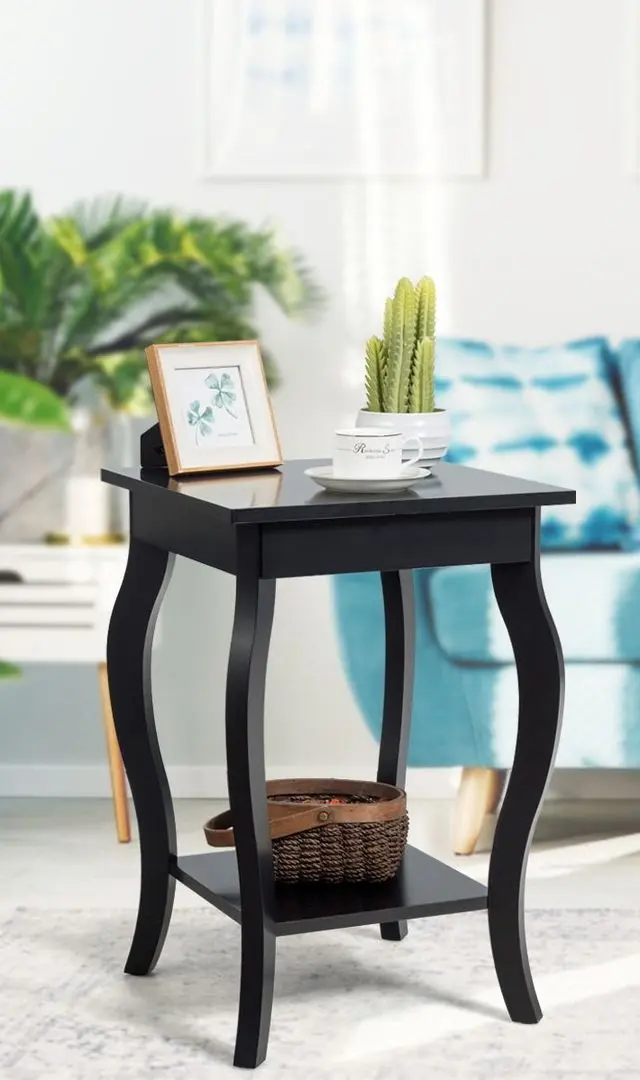Masa pentru reviste Costway HW65646BK-1 (Black)