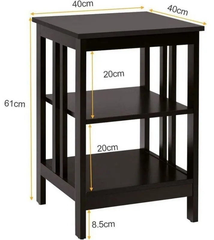 Masa pentru reviste Costway HW65689CF (Brown)