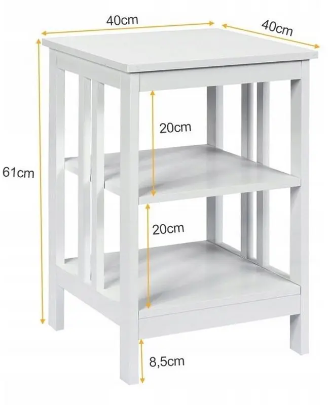 Журнальный столик Costway HW65689WH (White)