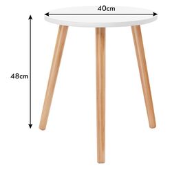 Masa pentru reviste Costway HW65766WH (White) Thumb