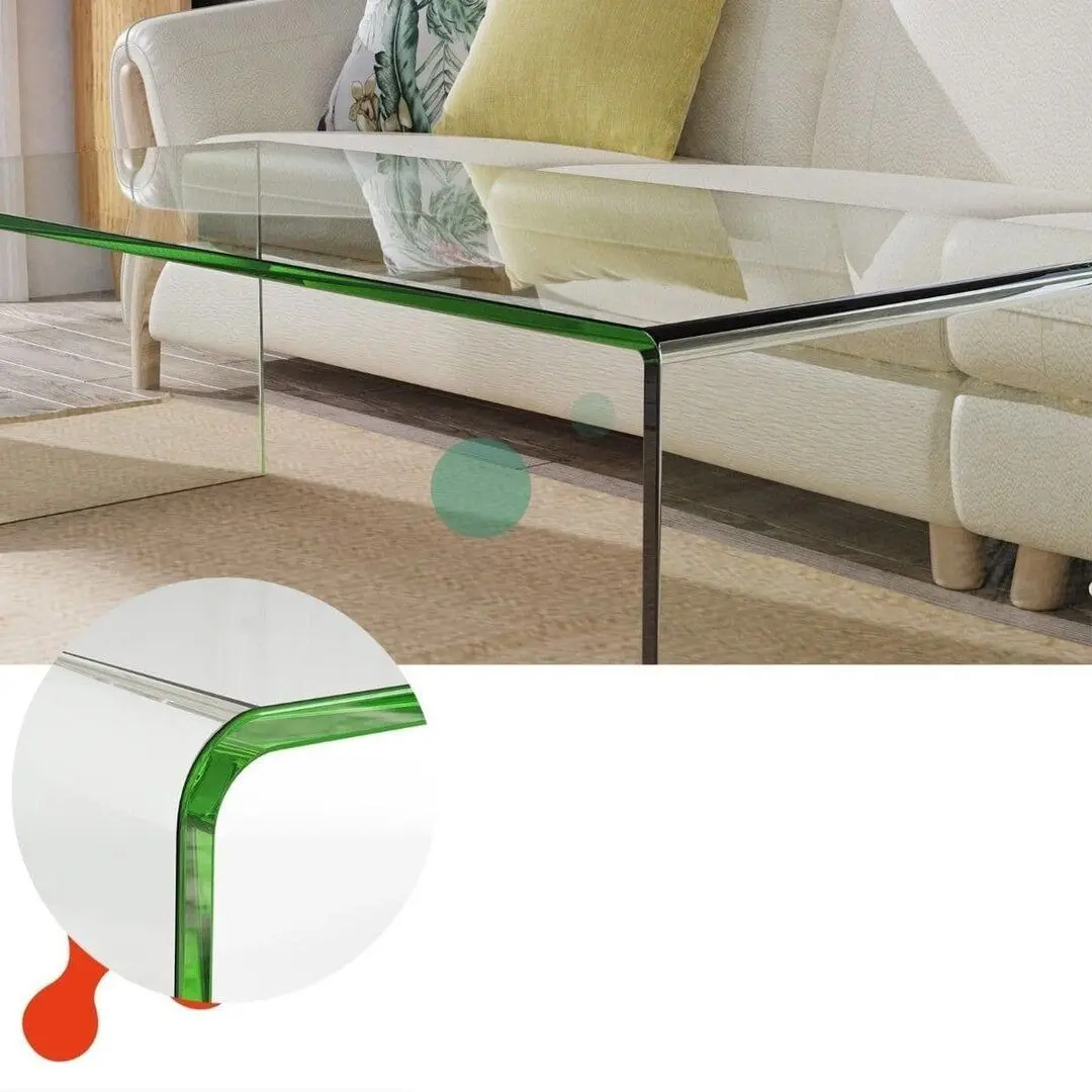 Masa pentru reviste Costway HW66289CL (Transparent)