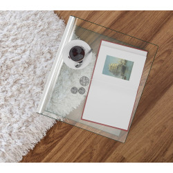 Masa pentru reviste Costway HW66957 (Transparent) Thumb