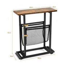Журнальный столик Costway HW67033 (Brown/Black) Thumb