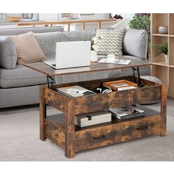 Журнальный столик Costway JV10413CF (Rustic Brown) Thumb