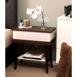 Masa pentru reviste Costway JV10655DK (Brown/White)