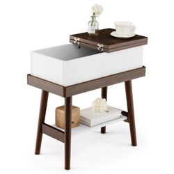 Masa pentru reviste Costway JV10655DK (Brown/White) Thumb