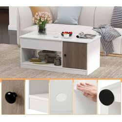 Masa pentru reviste Costway JV10869 (White) Thumb