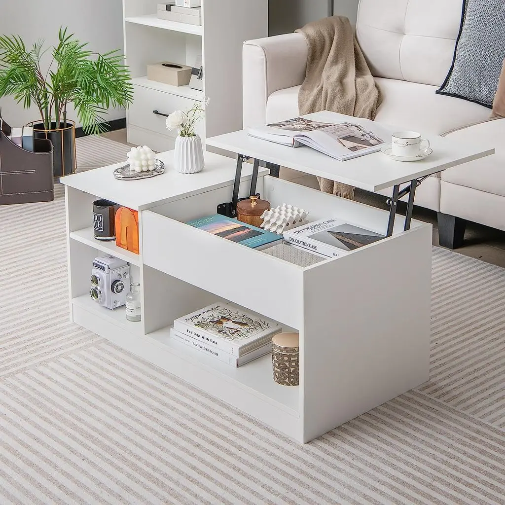 Masa pentru reviste Costway JV10869 (White)