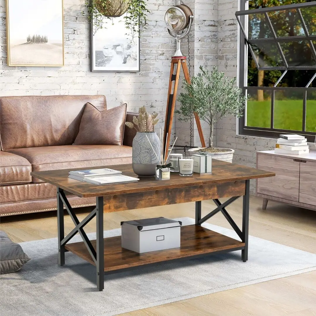 Masa pentru reviste Costway JV11035CF (Rustic Brown)