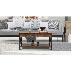 Masa pentru reviste Costway JV11035CF (Rustic Brown) Thumb