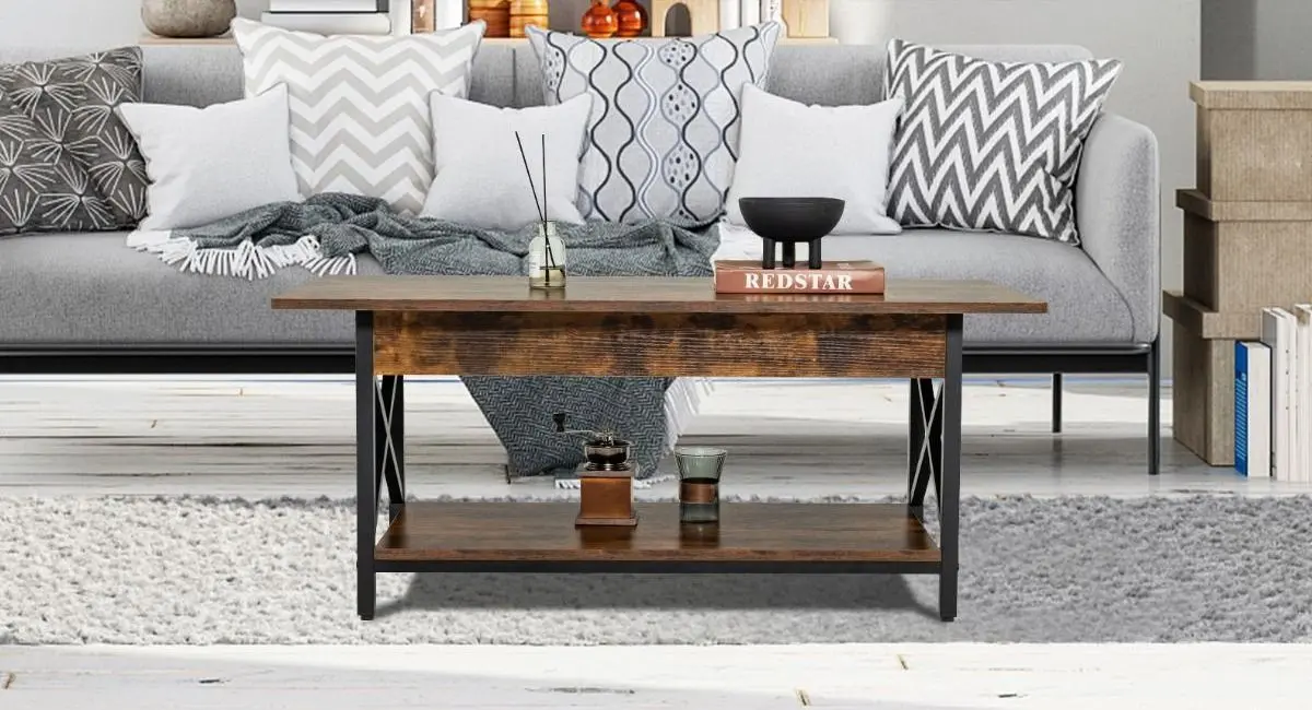 Masa pentru reviste Costway JV11035CF (Rustic Brown)