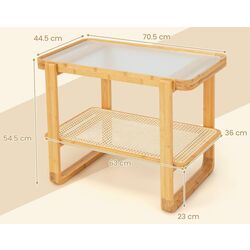 Журнальный столик Costway JV11093NA (Natural) Thumb