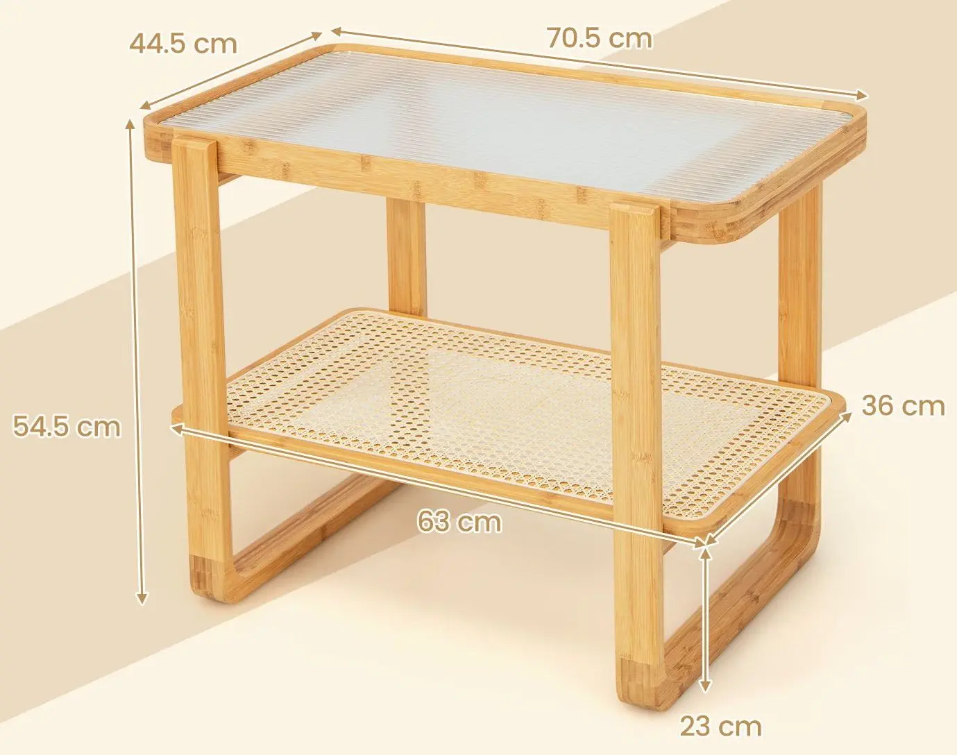 Журнальный столик Costway JV11093NA (Natural)