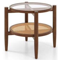 Masa pentru reviste Costway JV11278 (Brown) Thumb
