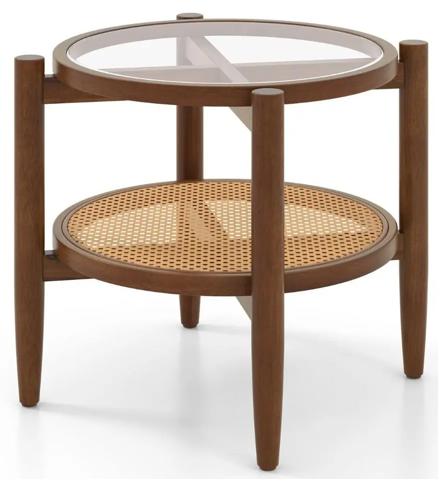 Masa pentru reviste Costway JV11278 (Brown) - 2