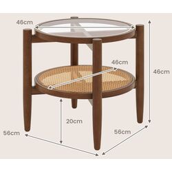 Masa pentru reviste Costway JV11278 (Brown) Thumb
