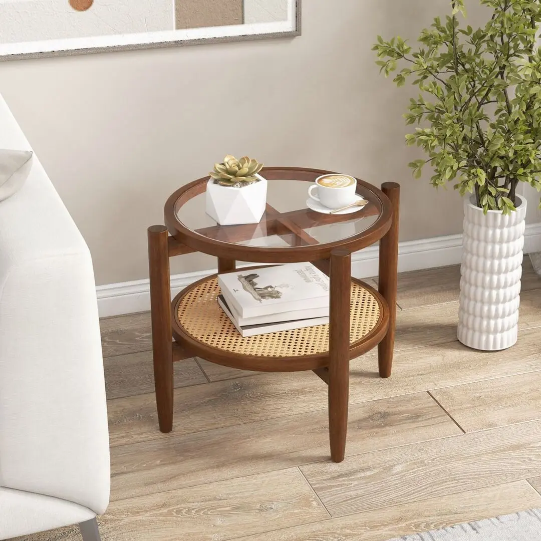Masa pentru reviste Costway JV11278 (Brown) - 4