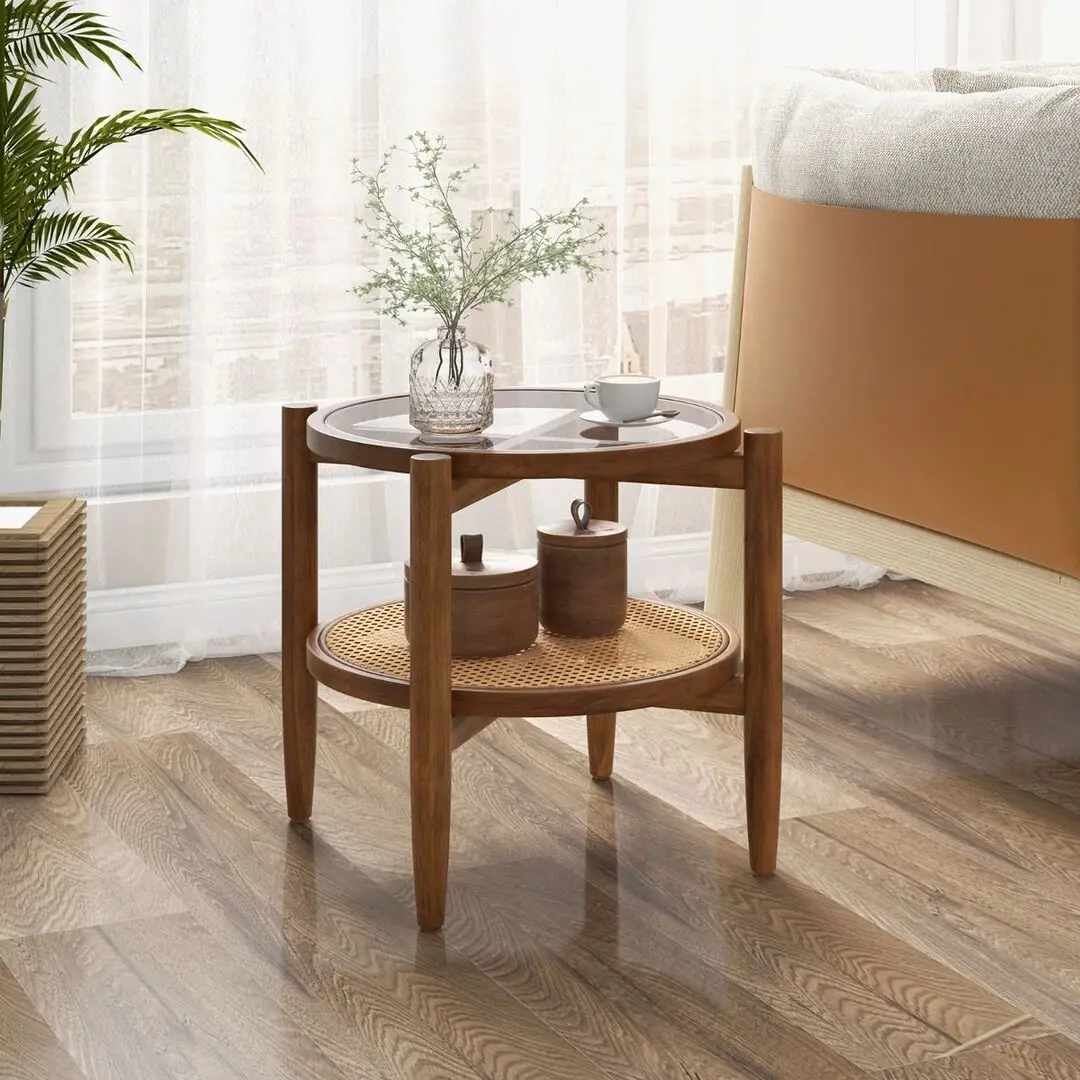 Masa pentru reviste Costway JV11278 (Brown)