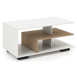 Masa pentru reviste Costway JV11328WH (White/Natural) Thumb