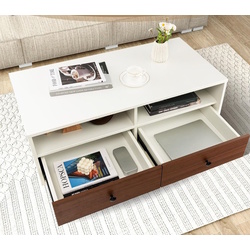 Masa pentru reviste Costway JV11335WH (White/Brown) Thumb