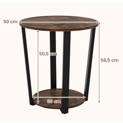 Журнальный столик Costway JV11634CF (Rustic Brown) Thumb