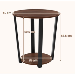 Masa pentru reviste Costway JV11634WT (Brown) Thumb