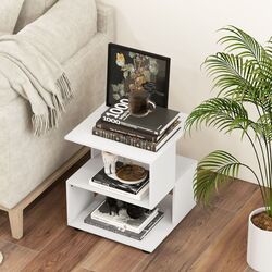 Masa pentru reviste Costway JV11695WH (White) Thumb