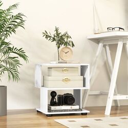 Masa pentru reviste Costway JV11695WH (White) Thumb