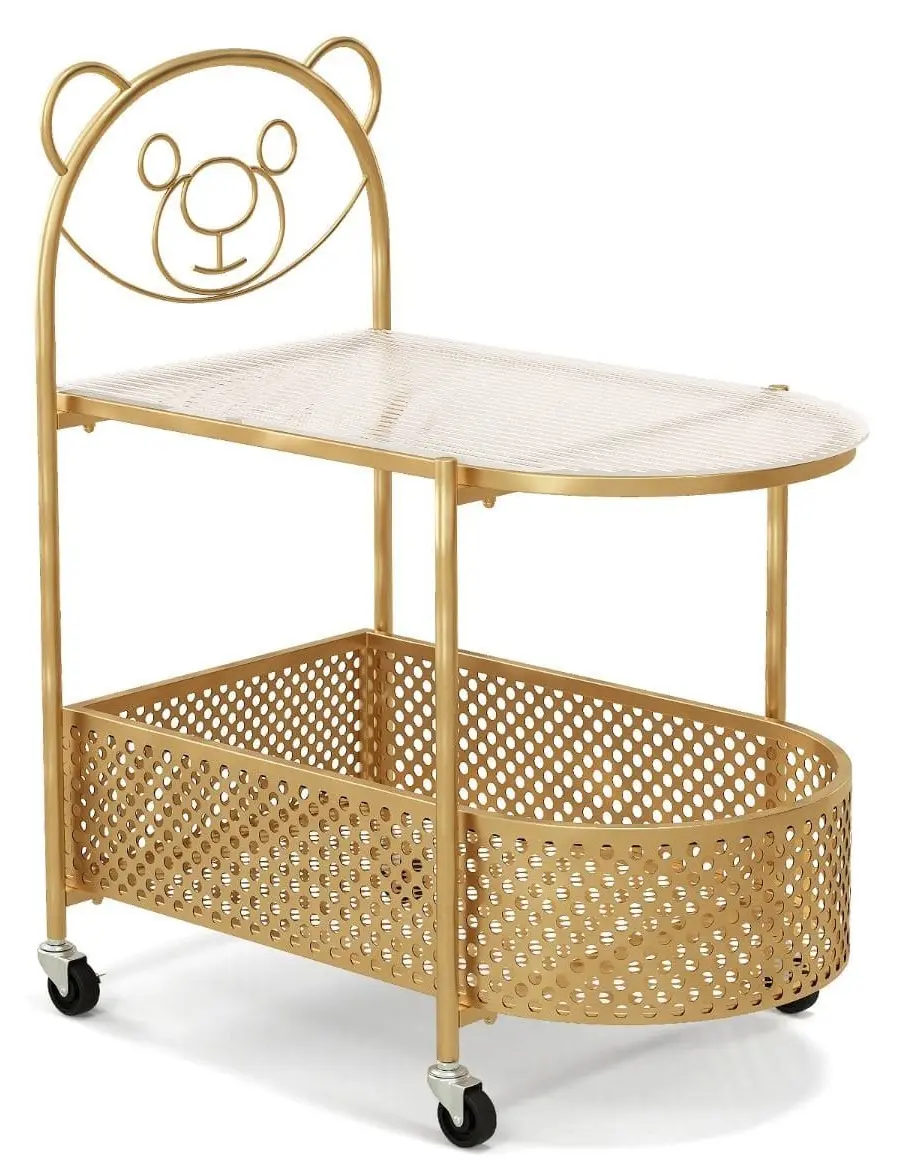 Masa pentru reviste Costway JV11722GD (Gold)