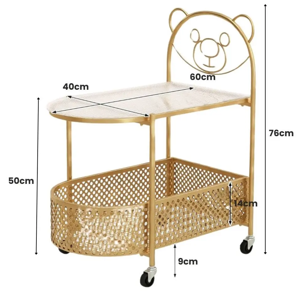 Masa pentru reviste Costway JV11722GD (Gold)