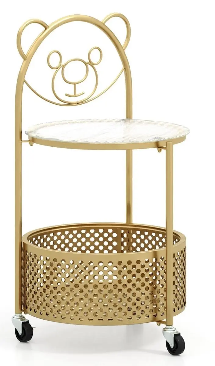 Журнальный столик Costway JV11723GD (Gold)