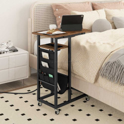 Журнальный столик Costway JV11948DE-CF (Brown/Black)