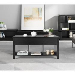 Masa pentru reviste Costway JV12057DK (Black) Thumb