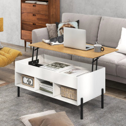 Masa pentru reviste Costway JV12068WH (White)