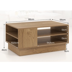 Masa pentru reviste Costway JV12355NA (Natural) Thumb