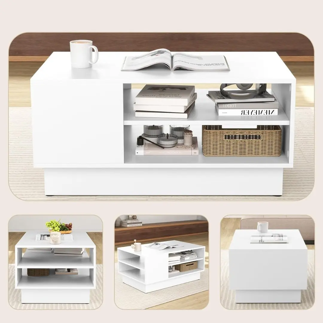 Masa pentru reviste Costway JV12355WH (White)