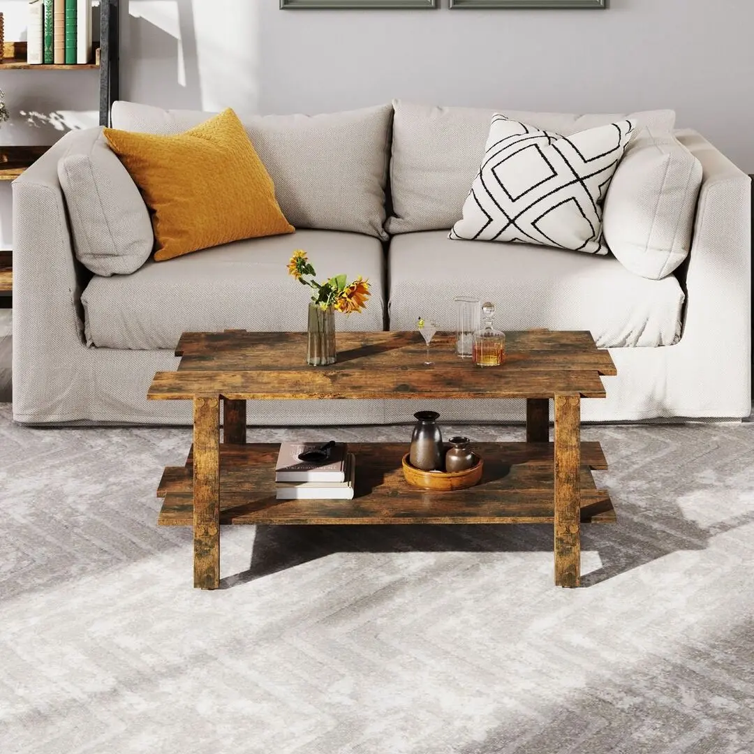 Masa pentru reviste Costway JV12564CF (Rustic Brown)